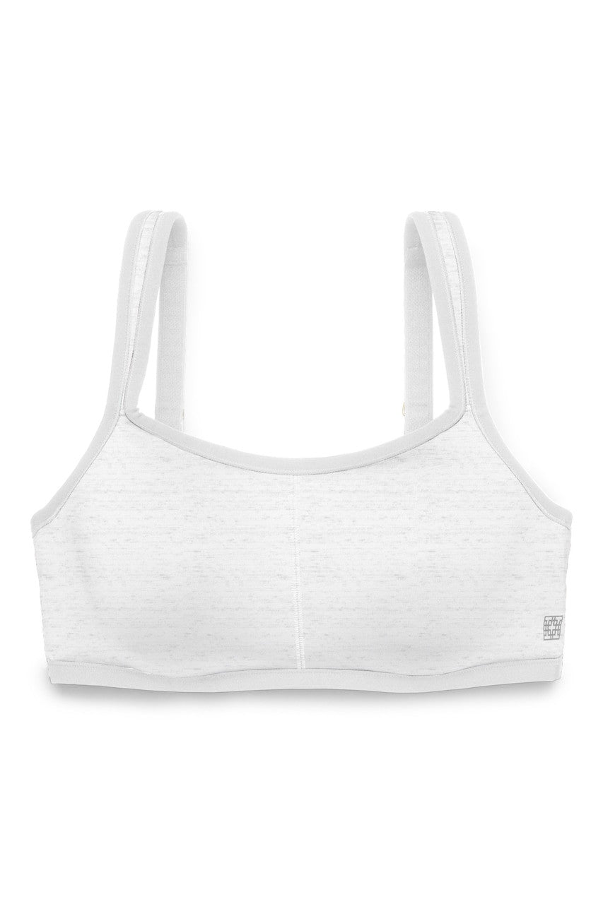 Unicoo Breathable, Light & Ultra Soft Sport Bra for Girls - White